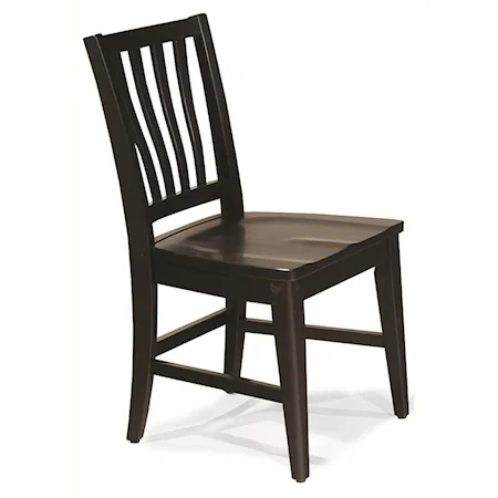 Side Chair with Slat Back